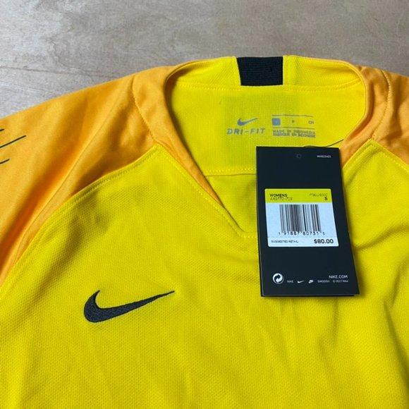 Nike Guardian II Goalkeeper LS Jersey Women's Size S Tour Yellow AR9769-719 - Picture 3 of 3